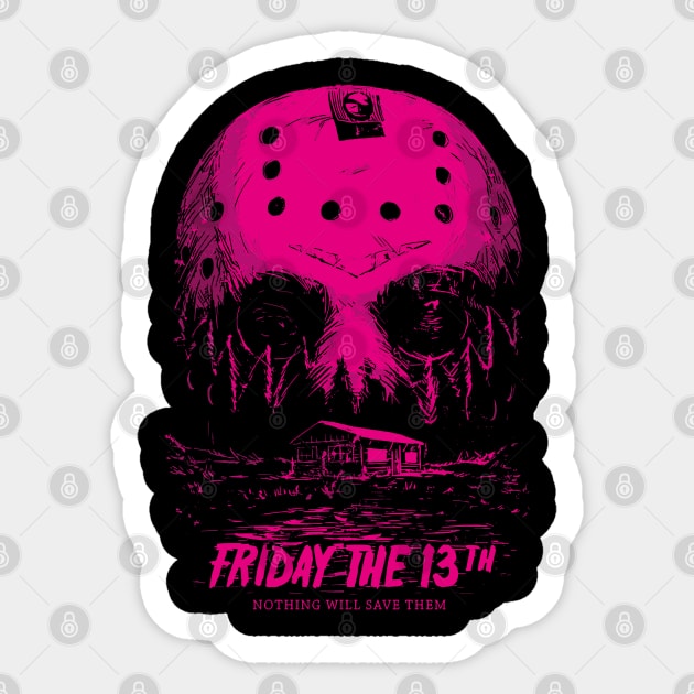 friday the 13th movie Sticker by ArtMofid